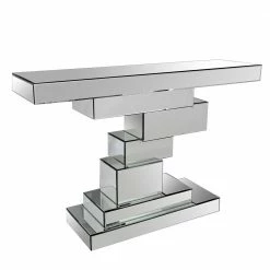 119x80x33 Designer Konsolentisch Im Spiegel Look - Odalfro
