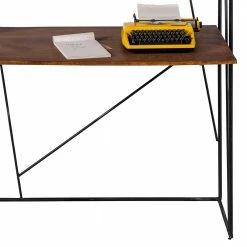 120x202x60 Cm Regal Mit Schreibtisch Im Loft Style - Offia 13 120x202x60 Cm Regal Mit Schreibtisch Im Loft Style - Offia -Raik Shop 120x202x60 cm regal mit schreibtisch im loft style aus massivholz stahl offia 05