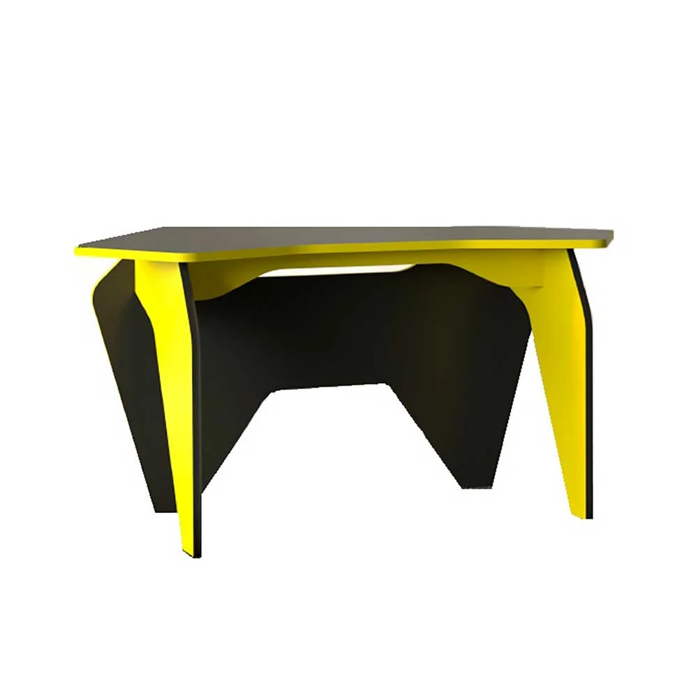 150x76x70 Design Schreibtisch In Schwarz & Gelb - Carimo 3 150x76x70 Design Schreibtisch In Schwarz & Gelb - Carimo