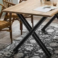 160x85 Esszimmertisch Aus Mangoholz - Bastiono 11 160x85 Esszimmertisch Aus Mangoholz - Bastiono -Raik Shop 160x85 esszimmertisch aus mangoholz mit x beinen aus eisen bastiono 03