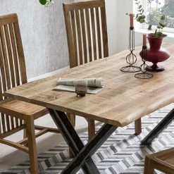 160x85 Esszimmertisch Aus Mangoholz - Bastiono 13 160x85 Esszimmertisch Aus Mangoholz - Bastiono -Raik Shop 160x85 esszimmertisch aus mangoholz mit x beinen aus eisen bastiono 05