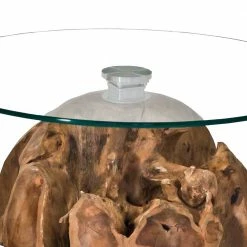 2 Couchtische Aus Teak Wurzelholz - Neo (zweiteilig) -Raik Shop 2 couchtische aus teak wurzelholz glas platte in rund neo 04