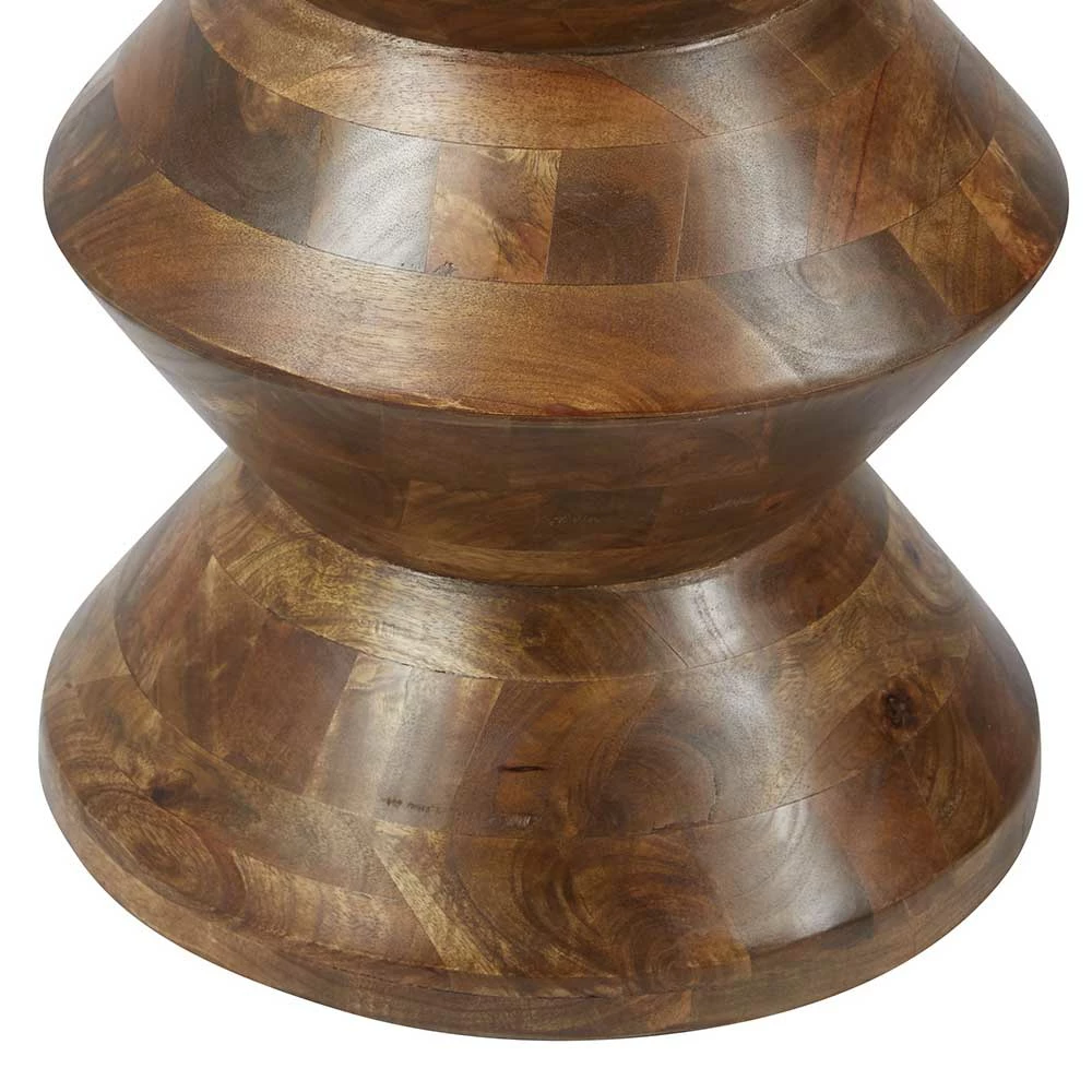 36x45x36 Design Beistelltisch Aus Mangoholz - Offia 5 36x45x36 Design Beistelltisch Aus Mangoholz - Offia – Bild 3