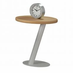 40cm Runder Design Beistelltisch Aus Eiche - Rimo