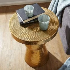 43x59x43 Alu Beistelltisch Handgearbeitet - Dresconio 9 43x59x43 Alu Beistelltisch Handgearbeitet - Dresconio -Raik Shop 43x59x43 alu beistelltisch handgearbeitet in gold lackiert dresconio 02