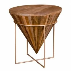 45x45x45 Holztisch Im Kegel Konus Design - Scolari