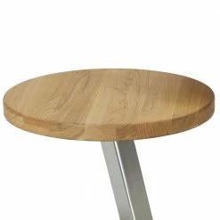50cm Runder Ablagetisch Aus Eichenholz - Zero -Raik Shop 50cm runder ablagetisch aus eichenholz und edelstahl zero 03