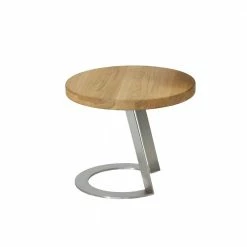 50cm Runder Ablagetisch Aus Eichenholz - Zero