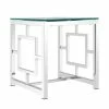 50x53x50 Designer Tisch Mit Glas Platte - Memionda -Raik Shop 50x53x50 designer tisch mit glas platte poliertem edelstahl gestell memionda f