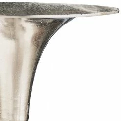 50x60x50 Designer Beistelltisch Aus Aluminium - Imlory -Raik Shop 50x60x50 designer beistelltisch aus aluminium in nickelfarben runde form imlory 04