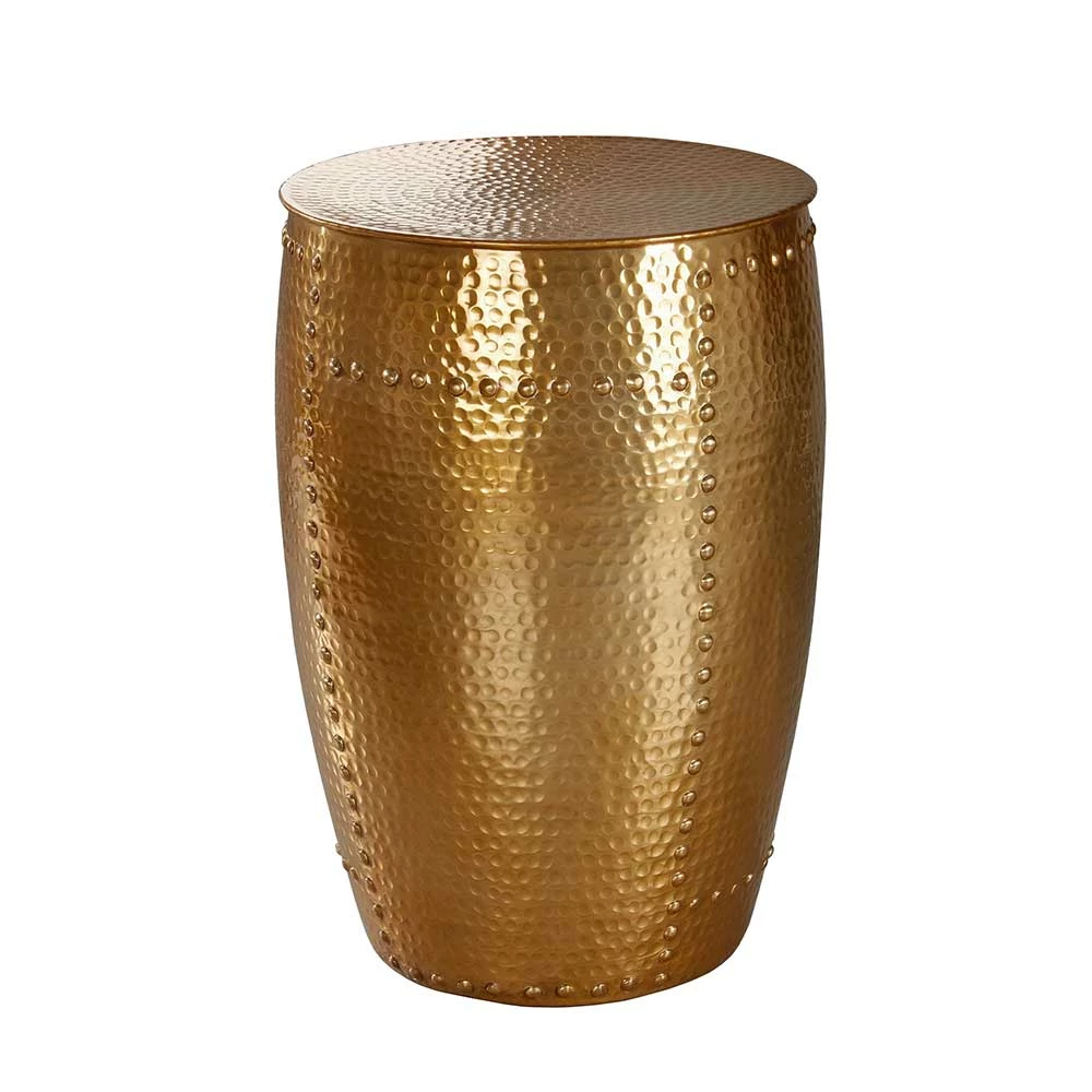 62cm Hoher Beistelltisch Aus Alu In Gold - Prudenca 3 62cm Hoher Beistelltisch Aus Alu In Gold - Prudenca