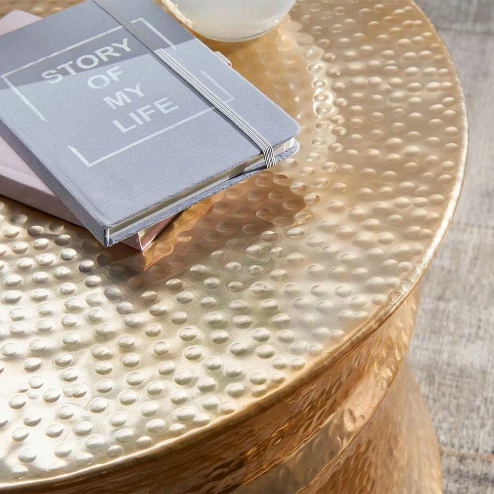 62x41x62 Metalltisch In Goldfarben - Omdrunas 6 62x41x62 Metalltisch In Goldfarben - Omdrunas – Bild 4