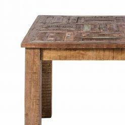 90x90 Cm Vintage Esstisch In Braun - Bahiro 9 90x90 Cm Vintage Esstisch In Braun - Bahiro -Raik Shop 90x90 cm vintage esstisch in braun aus recyclingholz bahiro 03