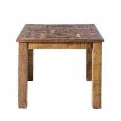 90x90 Cm Vintage Esstisch In Braun - Bahiro