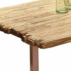 Altholz Essenstisch Aus Massivem Teak Rustikal - Numento 12 Altholz Essenstisch Aus Massivem Teak Rustikal - Numento -Raik Shop altholz essenstisch aus massivem teak rustikal und eisen u beine in braun numento 04