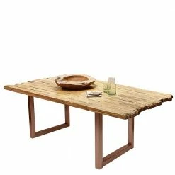 Altholz Essenstisch Aus Massivem Teak Rustikal - Numento