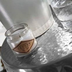 Alu Designtisch In Silber - Iliavos -Raik Shop alu designtisch in silber mit zylinderform 32x42x32 iliavos 04