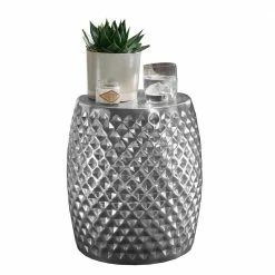 Alu Designtisch In Silber - Iliavos