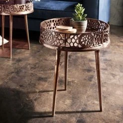 Aluminium Beistelltisch In Kupfer - Aventino