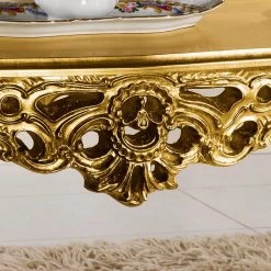 Barock Wohnzimmertisch In Gold Eliah 108x57 Cm -Raik Shop barock wohnzimmertisch in gold 108x57 cm eliah 03