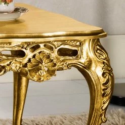 Barock Wohnzimmertisch In Gold Eliah 108x57 Cm -Raik Shop barock wohnzimmertisch in gold 108x57 cm eliah 04