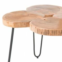 Baumscheiben Wohnzimmertisch Mit Haarnadel Beinen - Ranuves -Raik Shop baumscheiben wohnzimmertisch mit haarnadel beinen aus metall schwarz ranuves 03