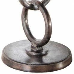 Beistelltisch Auf Säulengestell In Ketten Optik - Glamoura -Raik Shop beistelltisch auf saeulengestell in ketten optik aus aluminium in silber glamoura 02