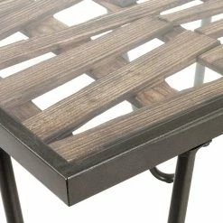 Beistelltisch Aus Glas & Holz & Stahl - Zilandra 7 Beistelltisch Aus Glas & Holz & Stahl - Zilandra -Raik Shop beistelltisch aus glas holz stahl im loft style 50x50 cm zilandra 02