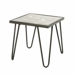 Beistelltisch Aus Glas & Holz & Stahl - Zilandra