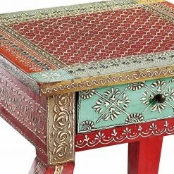 Beistelltisch Mit Schublade Orientalisch - Camelon 13 Beistelltisch Mit Schublade Orientalisch - Camelon -Raik Shop beistelltisch mit schublade orientalisch in bunt lackiert camelon 05