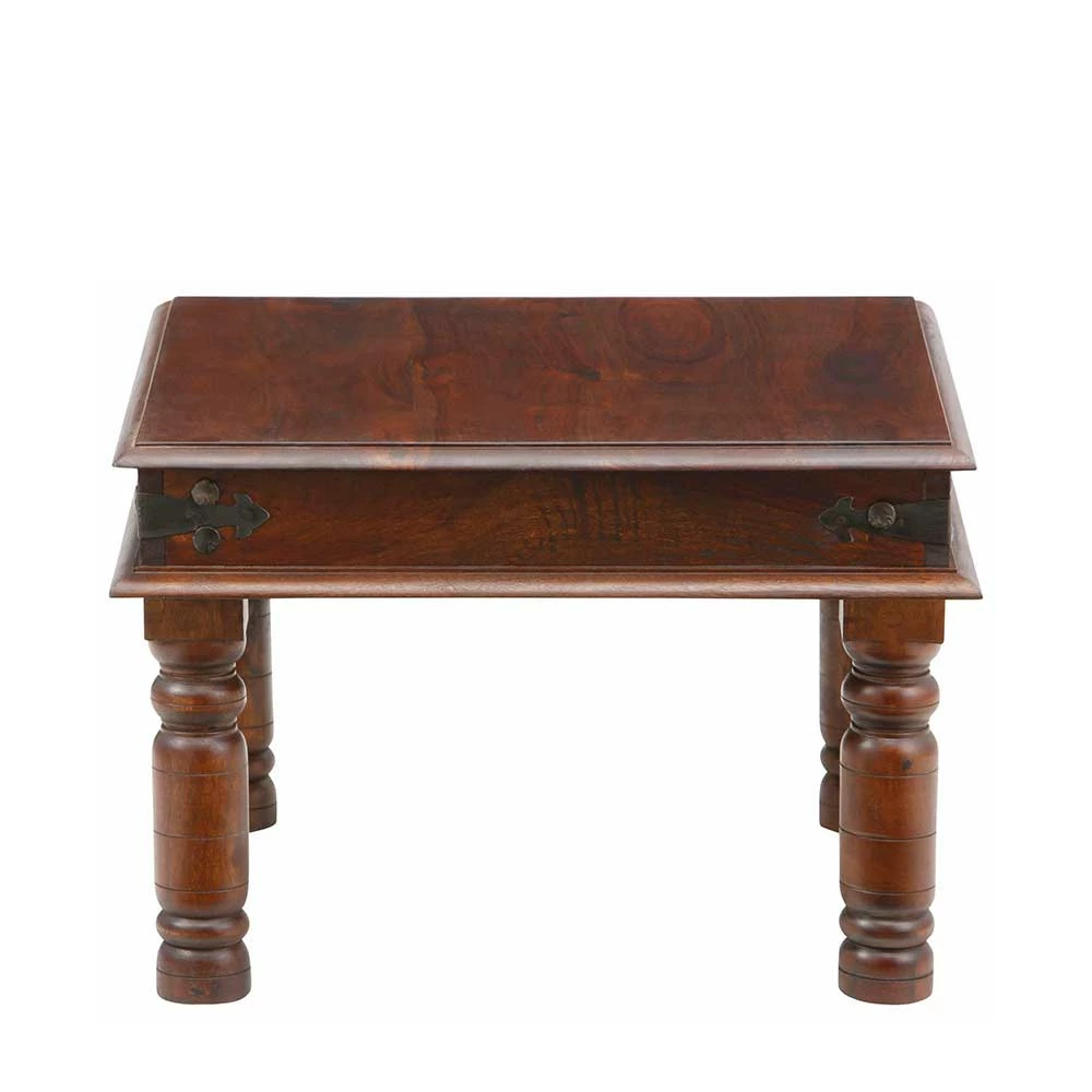 Brauner Kolonialstil Couchtisch 60x60 Oder 120x75 - Meho 3 Brauner Kolonialstil Couchtisch 60x60 Oder 120x75 - Meho – Bild 2