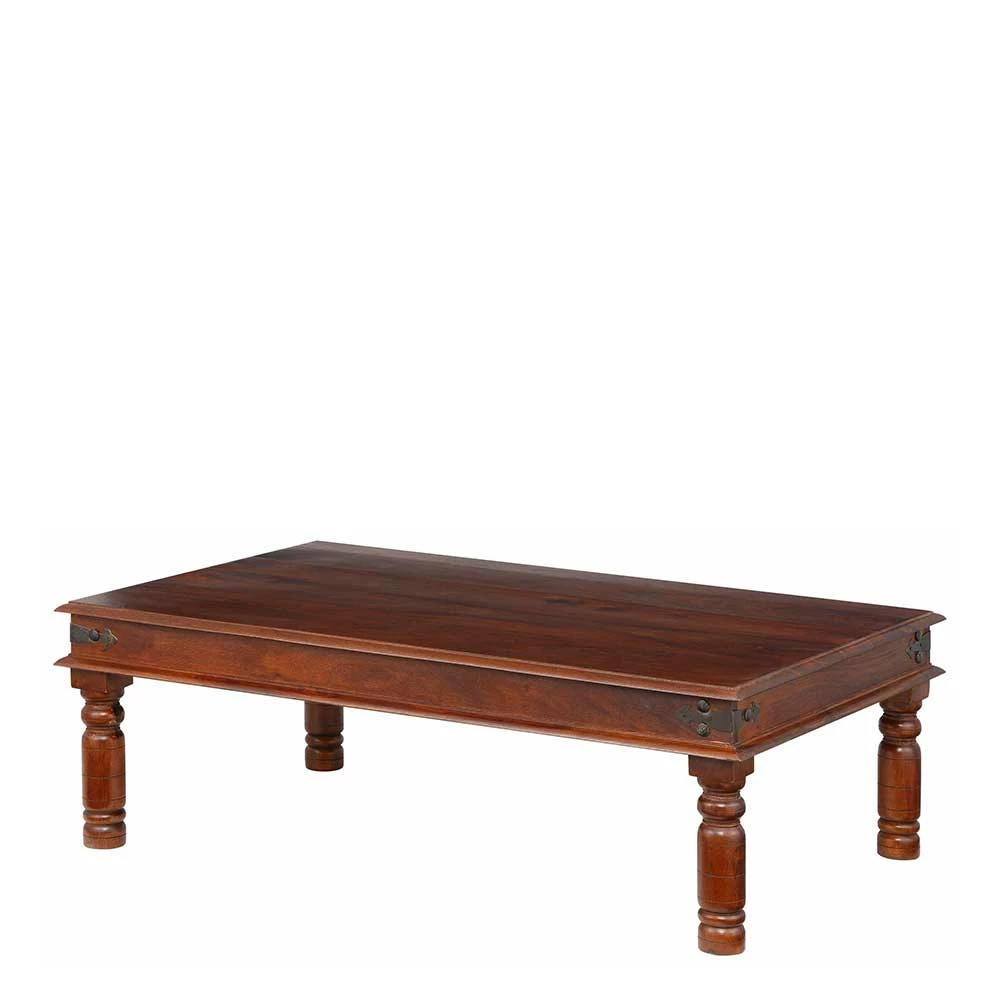 Brauner Kolonialstil Couchtisch 60x60 Oder 120x75 - Meho 2 Brauner Kolonialstil Couchtisch 60x60 Oder 120x75 - Meho