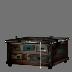 Couchtisch Jamaica Im Vintage Design -Raik Shop couchtisch vintage design recyclingholz jamaica be