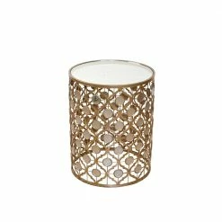 Design Beistelltisch Biledda In Gold