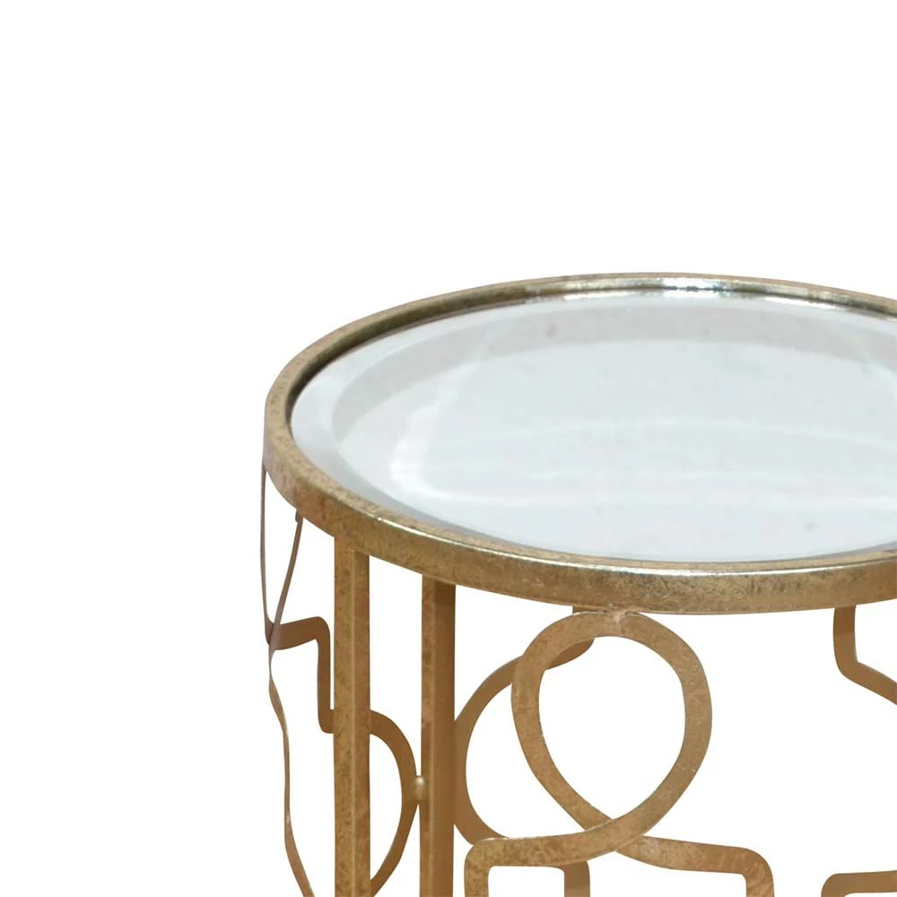 Design Beistelltisch Seaflair In Goldfarben 5 Design Beistelltisch Seaflair In Goldfarben – Bild 4