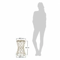 Design Beistelltisch Raliasco In Diabolo-Form 7 Design Beistelltisch Raliasco In Diabolo-Form -Raik Shop design beistelltisch in diabolo form messingfarben raliasco 03