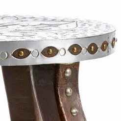 Design Beistelltisch Mit 3-Fußgestell Holz - Ceskan 12 Design Beistelltisch Mit 3-Fußgestell Holz - Ceskan -Raik Shop design beistelltisch mit 3 fussgestell holz und metallplatte silber ceskan 04