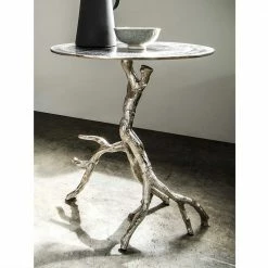 Design Beistelltisch Mit Fuß Im Ast Look - Antonia