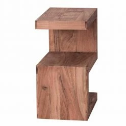 Design Beistelltisch Vislan In S-Form -Raik Shop design beistelltisch s form akazie holz massiv vislan 03