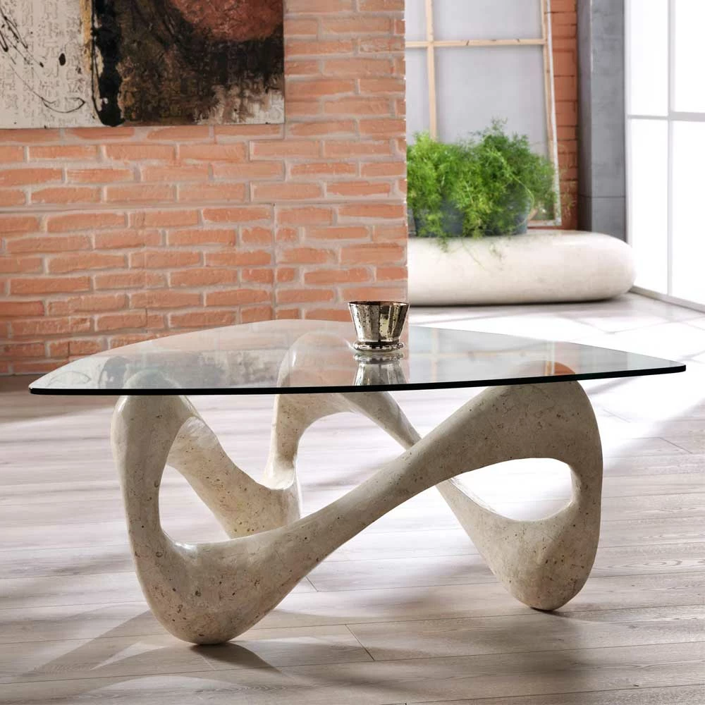 Design Couchtisch Orcia Mit Glasplatte 3 Design Couchtisch Orcia Mit Glasplatte