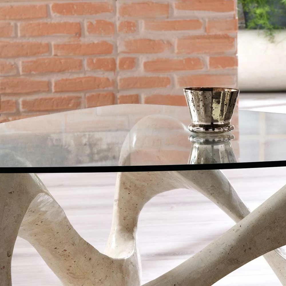 Design Couchtisch Orcia Mit Glasplatte 5 Design Couchtisch Orcia Mit Glasplatte – Bild 3