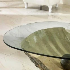 Design Couchtisch Ricana Mit Glasplatte -Raik Shop design couchtisch glasplatte stein ricana 04