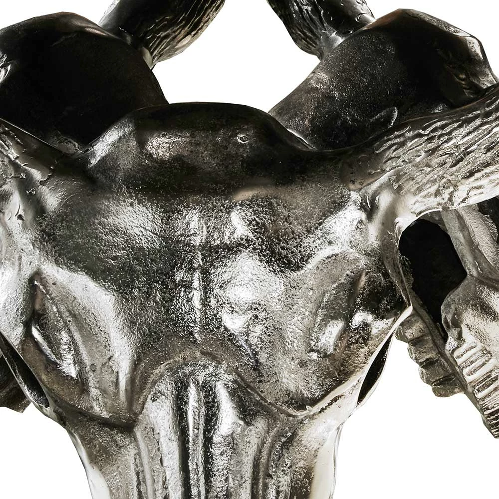 Design Couchtisch Mit Büffel Schädel Gestell - Zarinas 6 Design Couchtisch Mit Büffel Schädel Gestell - Zarinas – Bild 4