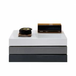 Design Couchtisch Circlefun In Weiß Grau Hochglanz