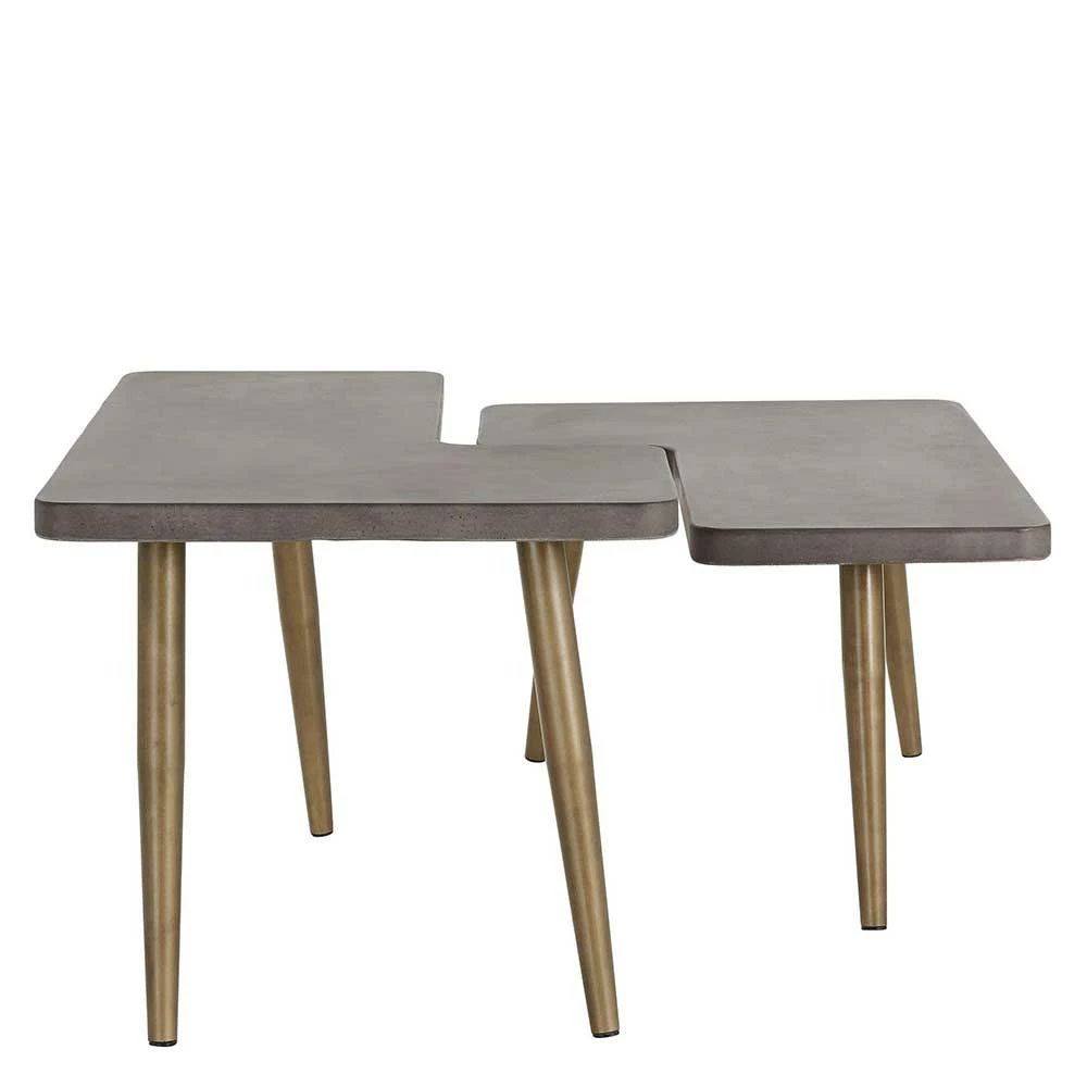 Design Couchtische Mit Betonplatte - Varhida (zweiteilig) 6 Design Couchtische Mit Betonplatte - Varhida (zweiteilig) – Bild 4