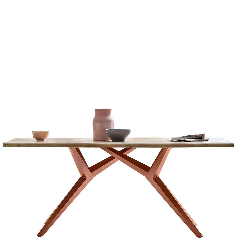 Design Esstisch Aus Gewachstem Holz Akazie - Prayer 4 Design Esstisch Aus Gewachstem Holz Akazie - Prayer – Bild 2