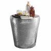 Design Metall Beistelltisch Aus Aluminium - Vanimarias -Raik Shop design metall beistelltisch aus aluminium in hammerschlag optik vanimarias f
