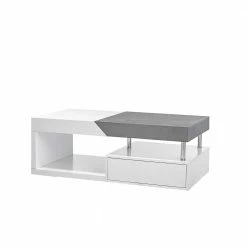 Design Sofatisch Rick Mit Stauraum -Raik Shop design sofatisch stauraum weiss und beton dekor grau rick 02