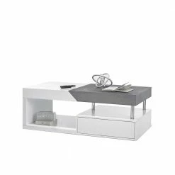 Design Sofatisch Rick Mit Stauraum -Raik Shop design sofatisch stauraum weiss und beton dekor grau rick 04