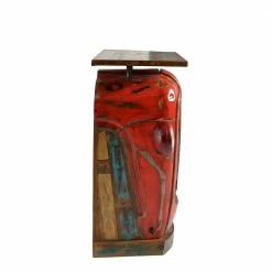 Design Stehtisch Lyneka In Rot Vintage Used Look -Raik Shop design stehtisch rot vintage used look mit recyclingholz traktor optik lyneka 04